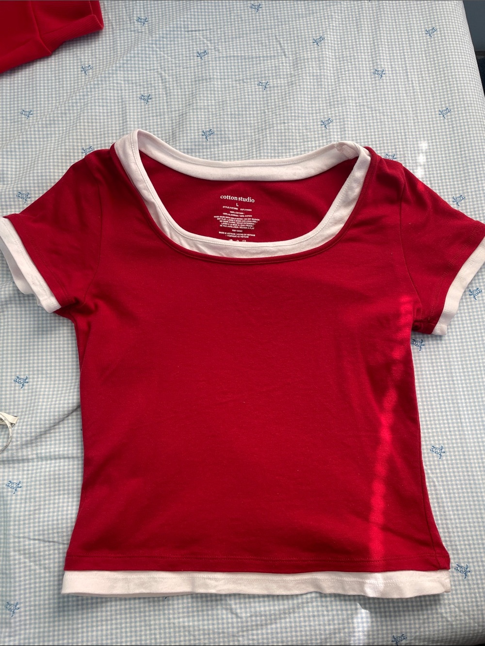 Cotton Studio Layered Look Top